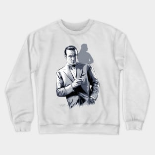 Rudolph Valentino - An illustration by Paul Cemmick Crewneck Sweatshirt